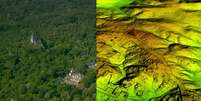 A cidade maia de Tikal estava rodeada de uma complexa rede de vias até então invisíveis| Foto: Wild Blue Media/Channel 4/National Geographic  Foto: BBC News Brasil