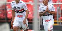 Diego Souza e Cueva marcaram os gols do São Paulo  Foto: MAURO HORITA/Gazeta Press