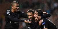 Mbappé, Neymar e Cavani: trio está na ponta dos maiores salários do Campeonato Francês (Foto: FRANCK FIFE / AFP)  Foto: Lance!