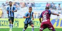 Na Arena, Grêmio chegou a abrir boa vantagem sobre o Caxias. Mas acabou perdendo por 5 a 3  Foto: Lucas Uebel/Grêmio / LANCE!