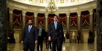 Presidente da Câmara dos Deputados dos Estados Unidos, Paul Ryan, chega ao plenário em Washington 09/02/2018 REUTERS/Joshua Roberts  Foto: Reuters