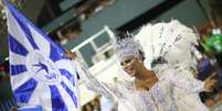 A Beija-Flor de Nilópolis foi a última escola a desfilar na Sapucaí no Carnaval 2018.  Foto: Cristiane Mattos / Futura Press