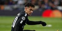 Neymar teve atuação apagada na derrota, de virada, do PSG para o Real Madrid pela Liga dos Campeões.  Foto: Reuters