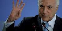 Temer fala em cerimônia no Palácio do Planalto 
 31/1/2018    REUTERS/Ueslei Marcelino  Foto: Reuters