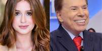 Marina Ruy Barbosa pede liberação para conhecer Silvio Santos, na gravação do 'Troféu Imprensa': Globo, libera'  Foto: AGNews, /Divulgação SBT / PurePeople