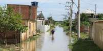 A comunidade de Jardim Maravilha, na zona oeste do Rio, foi a mais afetada pela chuva que atingiu a cidade   Foto: Agência Brasil