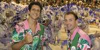 Marcelo Melo e Lukasz Kubot, dupla número 1 do ranking mundial, se jogou no samba  Foto: Reprodução/Instagram Rio Open