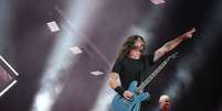 Dave Grohl, vocalista do Foo Fighters, interagiu com o público durante o show inteiro  Foto: AGNews, Wallace Barbosa / PureBreak