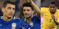 Diego Souza, Douglas Costa, Taison, Sele&ccedil;&atilde;o Brasileira  Foto: Montagem/MoWaPress