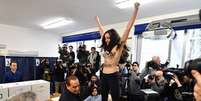 Jovem de 29 anos, do Femen, protestou contra Silvio Berlusconi  Foto: ANSA / Ansa - Brasil