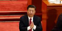 Presidente da China, Xi Jinping, durante congresso em Pequim  Foto: Damir Sagolj / Reuters