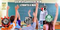 Os melhores memes de Palmeiras 2 x 0 S&atilde;o Paulo  Foto: Reprodu&ccedil;&atilde;o / Humor Esportivo