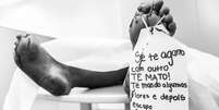 Letra da música "Se te agarro com outro, te mato", de Sidney Magal, ilustrou campanha da prefeitura de São Leopoldo | Foto: Thales Ferreira  Foto: BBC News Brasil