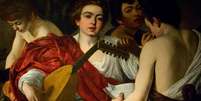 Pintores barrocos usaram o vermelho proveniente da cochonilha em suas obras, como Caravaggio em 'Os músicos' (1595) | Foto: Alamy  Foto: BBC News Brasil