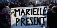 Protesto contra morte de Marielle Franco em Berlim, na Alemanha  Foto: EPA / Ansa - Brasil