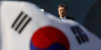 Presidente da Coreia do Sul, Moon Jae-in, em Seul 01/03/2018   REUTERS/Kim Hong-Ji  Foto: Reuters
