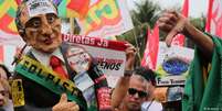 Protesto contra o presidente Michel Temer em Brasília  Foto: DW / Deutsche Welle