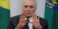 Presidente Michel Temer no Pal&aacute;cio do Planalto em Bras&iacute;lia
15/03/2018
REUTERS/Ueslei Marcelino  Foto: Reuters
