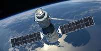 Estação espacial chinesa Tiangong-1   Foto: BBC News Brasil