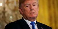 Presidente dos Estados Unidos, Donald Trump, na Casa Branca em Washington
02/04/2018
REUTERS/Leah Millis - RC1E95F9E930  Foto: Reuters