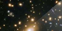 Ícaro foi observada a 9 bilhões de anos-luz da Terra  Foto: NASA/ESA/P. Kelly / BBC News Brasil