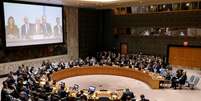 Vis&atilde;o geral de reuni&atilde;o do Conselho de Seguran&ccedil;a da ONU em Nova York, Estados Unidos 09/04/2018 REUTERS/Brendan McDermid   Foto: Reuters