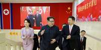 Kim Jong-un e Song Tao, líder do Partido Comunista da China  Foto: Reuters