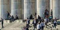 Estudantes na Universidade de Buenos Aires, que tem 4% de estrangeiros, principalmente brasileiros  Foto: Getty Images / BBC News Brasil