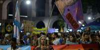 Manifestantes lembram morte da vereadora Marielle Franco no Rio de Janeiro
 14/4/2018    REUTERS/Lucas Landau   Foto: Reuters