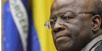 Mesmo sem anunciar candidatura, Joaquim Barbosa chegou a 10% das intenções de voto em pesquisas  Foto: STF / BBC News Brasil