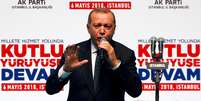 Erdogan faz discurso em congresso de seu partido em Istambul 
 6/5/2018    REUTERS/Osman Orsal   Foto: Reuters