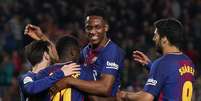 Yerry Mina no Barcelona  Foto: Reuters