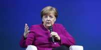 Chanceler Merkel fala durante evento em Muenster
 11/5/2018    REUTERS/Leon Kuegeler   Foto: Reuters