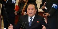 Ri Son Gwon, presidente do norte-coreano Comitê para a Reunificação Pacífica 09/01/2018 REUTERS/Korea Pool  Foto: Reuters
