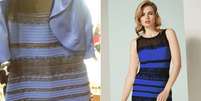 O vestido que causou furor na internet há três anos. Você vê azul ou dourado?  Foto: PA / BBC News Brasil