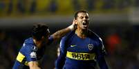 Ramon Dario Abila comemora gol do Boca contra o Alianza Lima  Foto: Reuters
