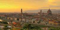 Vista aérea de Florença, capital da Toscana  Foto: WikiCommons / Ansa - Brasil
