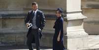 David Beckham e Victoria Beckham chegam à capela de São Jorge  Foto: Getty Images / BBC News Brasil