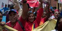 Simpatizantes do presidente venezuelano, Nicolás Maduro, durante manifestação em Caracas
16/05/2018 REUTERS/Carlos Garcia Rawlins  Foto: Reuters