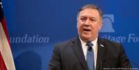 Mike Pompeo faz seu primeiro grande discurso sobre política externa desde que assumiu o cargo  Foto: DW / Deutsche Welle