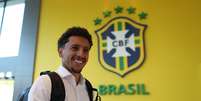 Marquinhos é o primeiro convocado de Tite a se apresentar na Granja Comary, em Teresópolis  Foto: Lucas Figueiredo/CBF / Divulgação