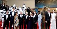 Elenco de Han Solo: Uma Hist&oacute;ria Star Wars no Festival de Cannes  Foto: Eric Gaillard / Reuters