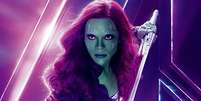 Zoe Saldana interpretou Gamora no longa-metragem  Foto: AdoroCinema / AdoroCinema