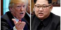 Fotos do presidente dos Estados Unidos, Donald Trump, e do líder norte-coreano, Kim Jong Un 17/05/2018  e 27/04/2018 respectivamente  REUTERS/Kevin Lamarque e Korea Summit Press Pool  Foto: Reuters