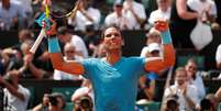 O tenista espanhol Rafael Nadal, em Roland Garros  Foto: Charles Platiau / Reuters