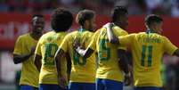 Brasil venceu a Áustria por 3 a 0 no último amistoso da equipe antes da Copa (Foto: Pedro Martins/MoWAPress)  Foto: Lance!