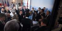 líderes do G7 reunidos  Foto: French presidency / BBC News Brasil