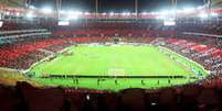 Estádio do Maracanã recebendo partida do Flamengo.  Foto: Reprodução/Site oficial do Flamengo / Estadão