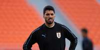 O atacante Luis Suárez, astro da equipe uruguaia  Foto: Andrew Couldridge / Reuters