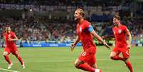 Harry Kane abre o placar para a Inglaterra  Foto: Dan Mullan / Getty Images 